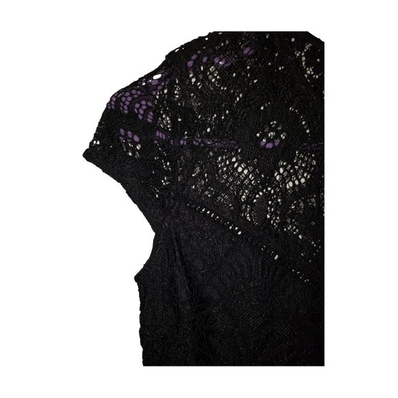 NEW H&M Black Lace Party Cocktail MINI Dress SZ 0 - Picture 5 of 13